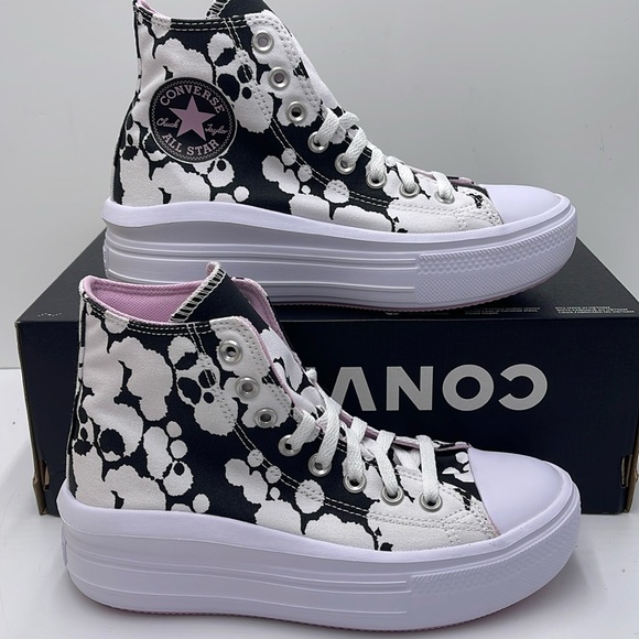Converse WMNS CTAS MOVE HI
WHITE/BLACK/LT ARCTIC PINK A01361C Platforms Sneakers - Picture 2 of 16
